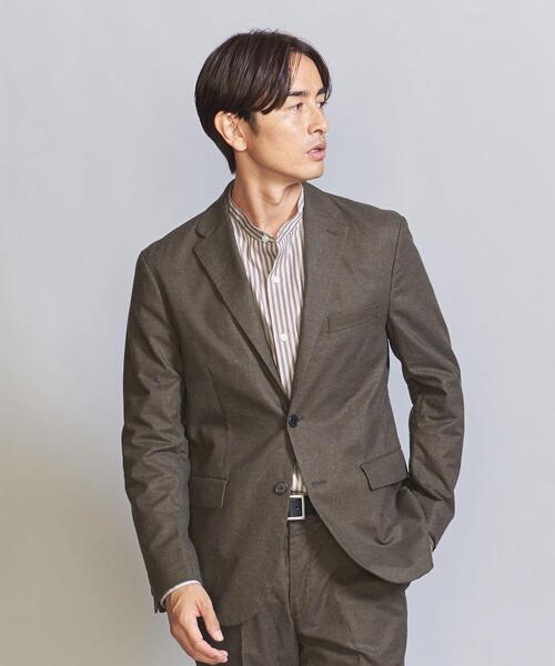 BEAUTY&YOUTH UNITED ARROWS(ビューティーアンドユースユナイテッドアローズ)の「シン モールスキン 2ボタン ジャケット ‐セットアップ対応‐(テーラードジャケット・メンズ・オリーブ/ロイヤルブルー・XL/L/S/M)」の4枚目の写真