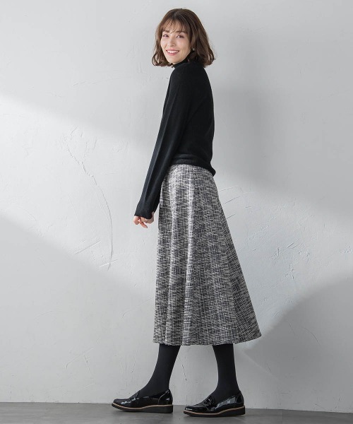 ketty（ケティ）の「【選べる2丈 S/Mサイズシリーズ】カットツィードフレアスカート ≪手洗い可能≫（スカート・レディース・ブラック系その他/ピンク/ブラック/ベージュ/ベージュ系その他/ピンク系その他・S/M）」の14枚目の写真