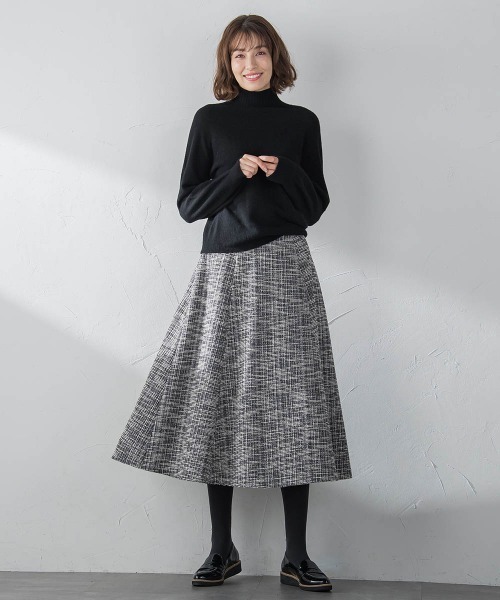 ketty（ケティ）の「【選べる2丈 S/Mサイズシリーズ】カットツィードフレアスカート ≪手洗い可能≫（スカート・レディース・ブラック系その他/ピンク/ブラック/ベージュ/ベージュ系その他/ピンク系その他・S/M）」の13枚目の写真