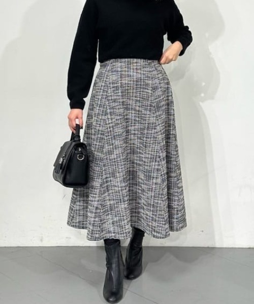 ketty（ケティ）の「【選べる2丈 S/Mサイズシリーズ】カットツィードフレアスカート ≪手洗い可能≫（スカート・レディース・ブラック系その他/ピンク/ブラック/ベージュ/ベージュ系その他/ピンク系その他・S/M）」の20枚目の写真