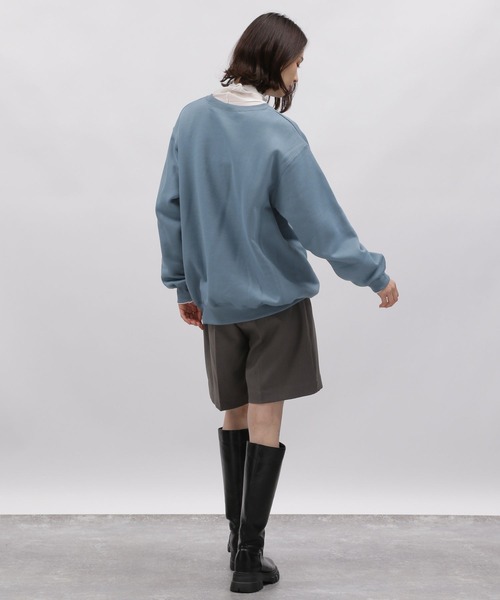 LAKOLE（ラコレ）の「フロッキーP/BIGスウェットプルオーバー / 988627（スウェット・レディース・ライトブルー/オートミール/ヘザーグレー/ネイビー・MEDIUM/SMALL）」の15枚目の写真