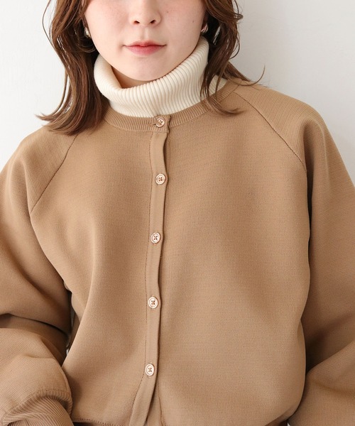 HER CLOSET（ハークローゼット）の「【shemoshelly】オフタートルニットケープ（付け襟・レディース・アイボリー/ブルー/ブラウン/ブラック・M）」の8枚目の写真