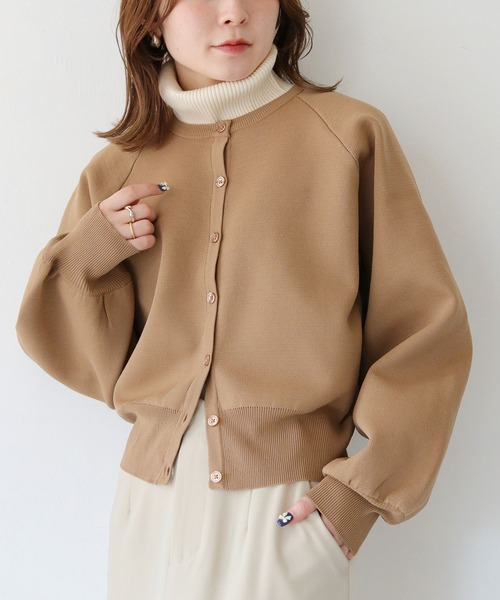 HER CLOSET（ハークローゼット）の「【shemoshelly】オフタートルニットケープ（付け襟・レディース・アイボリー/ブルー/ブラウン/ブラック・M）」の7枚目の写真