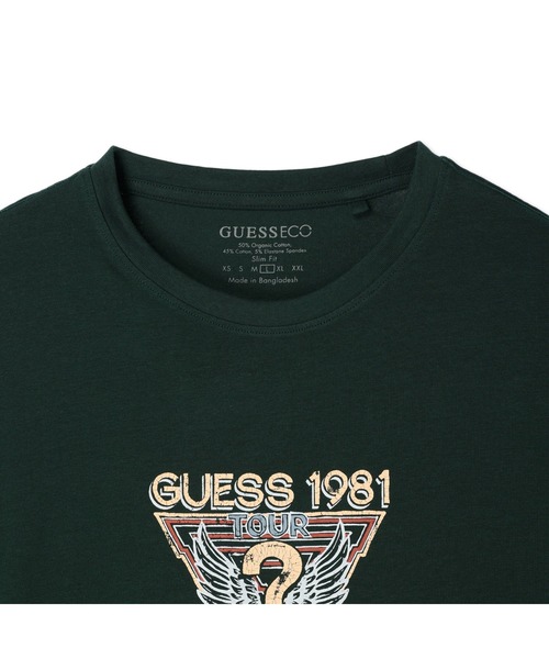 Guess(ゲス)の「Wings Logo Tee(Tシャツ/カットソー・メンズ・ホワイト/グリーン・LARGE/MEDIUM/SMALL/X-LARGE)」の8枚目の写真