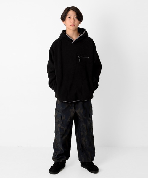 PEN FIELD（ペンフィールド）の「【Penfield】【あったか】ボアフリース・パーカー（その他トップス・キッズ・グリーン/ブラック/ベージュ・140cm/170cm/150cm/160cm）」の16枚目の写真