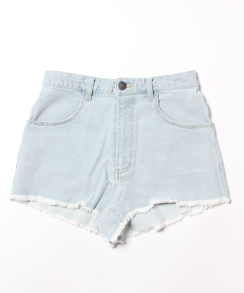 minius(ミニウス)の「レディースデニムショートパンツ(デニムパンツ・レディース・ネイビー/サックスブルー・SMALL/MEDIUM)」の2枚目の写真