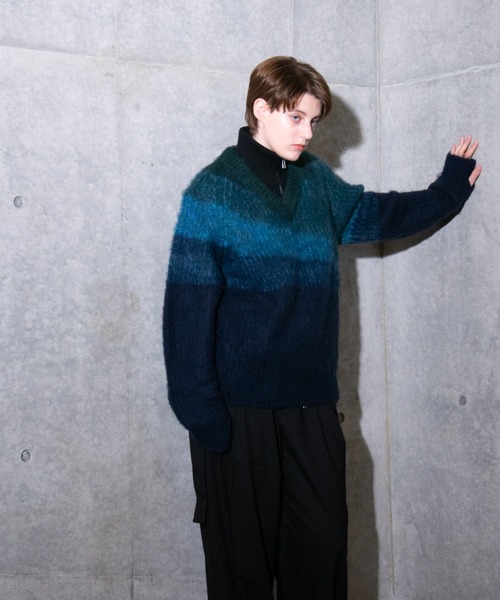 セール】グラデーションVネックニット（ニット/セーター）｜VI E DIT