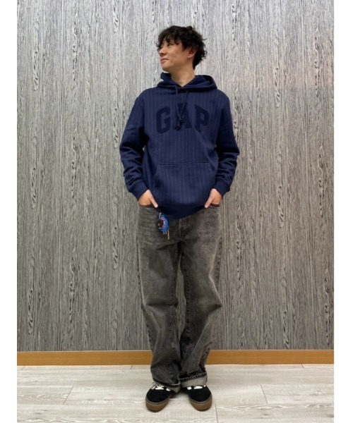 GAP(ギャップ)の「GAPテクスチャーアーチロゴ パーカー(ユニセックス)(パーカー・メンズ・ネイビー/ブラウン/ホワイト系その他・L/XL/M/XS/S)」の10枚目の写真