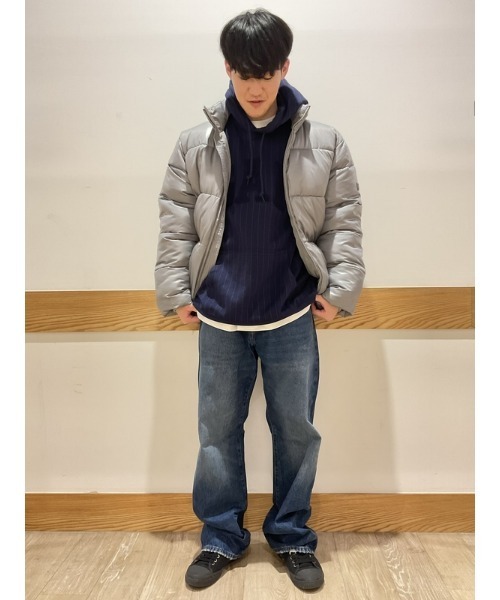 GAP(ギャップ)の「GAPテクスチャーアーチロゴ パーカー(ユニセックス)(パーカー・メンズ・ネイビー/ブラウン/ホワイト系その他・L/XL/M/XS/S)」の11枚目の写真
