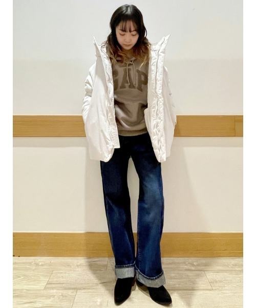 GAP(ギャップ)の「GAPテクスチャーアーチロゴ パーカー(ユニセックス)(パーカー・メンズ・ネイビー/ブラウン/ホワイト系その他・L/XL/M/XS/S)」の20枚目の写真