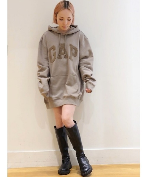 GAP(ギャップ)の「GAPテクスチャーアーチロゴ パーカー(ユニセックス)(パーカー・メンズ・ネイビー/ブラウン/ホワイト系その他・L/XL/M/XS/S)」の21枚目の写真