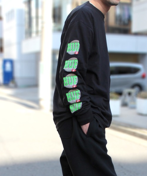 【セール】【HUF】ハフ 40HUF 97 L/S TEE 長袖 ロングスリーブ Tシャツ TS02006（Tシャツ/カットソー）｜HUF（ハフ）