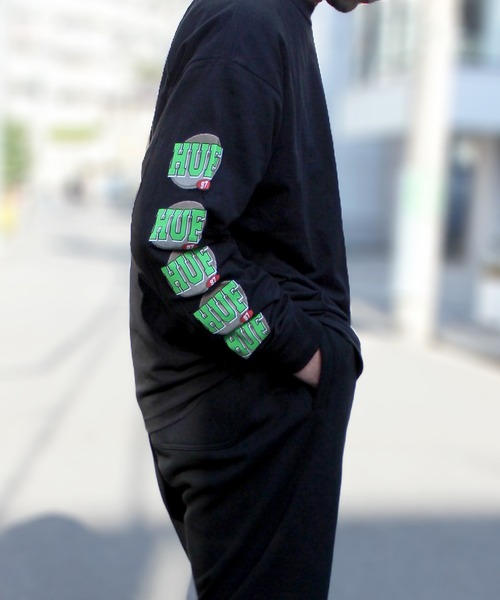 【セール】【HUF】ハフ 40HUF 97 L/S TEE 長袖 ロングスリーブ Tシャツ TS02006（Tシャツ/カットソー）｜HUF（ハフ）