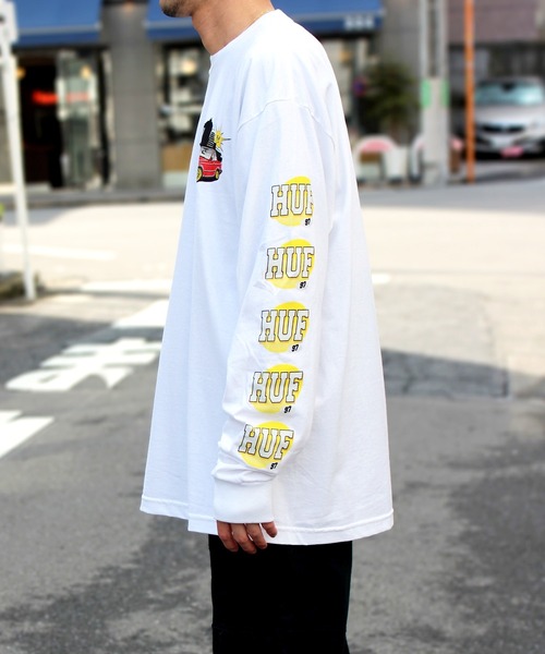 【セール】【HUF】ハフ 40HUF 97 L/S TEE 長袖 ロングスリーブ Tシャツ TS02006（Tシャツ/カットソー）｜HUF（ハフ）