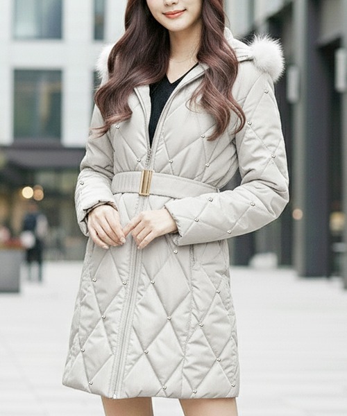 SCHOTT × Woolrich 別注 ウール 中綿キルティング Pコート Men's Quilted Check Parka in Olmetex Nylon by Todd Snyder