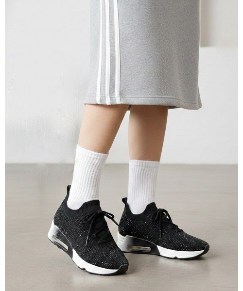 ASH（アッシュ）の「【LUCKY STRASS】ビジュースニーカー（スニーカー・レディース・ホワイト/ブラック・37/36/39/35/40/38）」の5枚目の写真