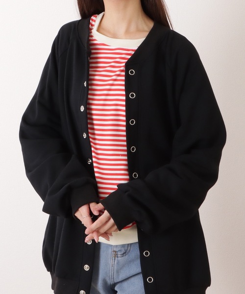 Lace Ladies(レースレディース)の「ビッグ シルエット クルーネック ボーダー プルオーバー(Tシャツ/カットソー・レディース・レッド/ブラック/イエロー・XL/M)」の14枚目の写真