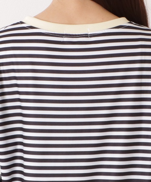 Lace Ladies(レースレディース)の「ビッグ シルエット クルーネック ボーダー プルオーバー(Tシャツ/カットソー・レディース・レッド/ブラック/イエロー・XL/M)」の22枚目の写真