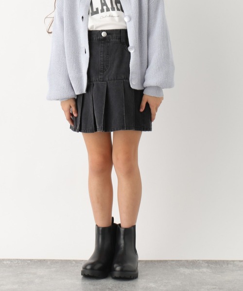 GLOBAL WORK(グローバルワーク)の「ムテキプリプリデニムスカート/976059(デニムスカート・キッズ・ブルー/ライトブルー/ブラック・120cm/130cm/140cm/150cm/160cm/170cm)」の13枚目の写真