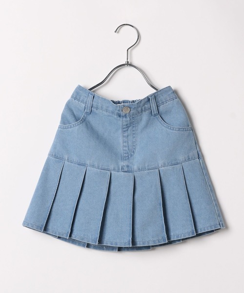 GLOBAL WORK(グローバルワーク)の「ムテキプリプリデニムスカート/976059(デニムスカート・キッズ・ブルー/ライトブルー/ブラック・120cm/130cm/140cm/150cm/160cm/170cm)」の5枚目の写真