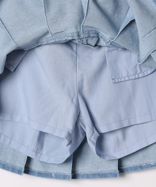 GLOBAL WORK(グローバルワーク)の「ムテキプリプリデニムスカート/976059(デニムスカート・キッズ・ブルー/ライトブルー/ブラック・120cm/130cm/140cm/150cm/160cm/170cm)」の15枚目の写真