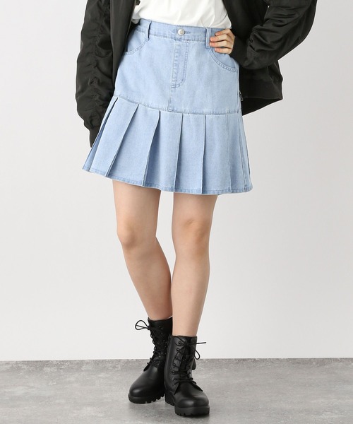 GLOBAL WORK(グローバルワーク)の「ムテキプリプリデニムスカート/976059(デニムスカート・キッズ・ブルー/ライトブルー/ブラック・120cm/130cm/140cm/150cm/160cm/170cm)」の17枚目の写真