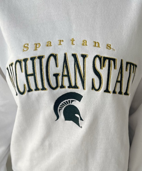 DISCUS ATHLETIC(ディスカス アスレチック)の「【DISCUS× Michigan University コラボ】 カレッジロゴ 裏毛 スウェット(スウェット・レディース・グリーン/ホワイト・L/M)」の17枚目の写真