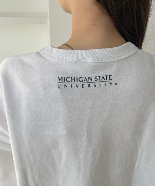 DISCUS ATHLETIC(ディスカス アスレチック)の「【DISCUS× Michigan University コラボ】 カレッジロゴ 裏毛 スウェット(スウェット・レディース・グリーン/ホワイト・L/M)」の20枚目の写真
