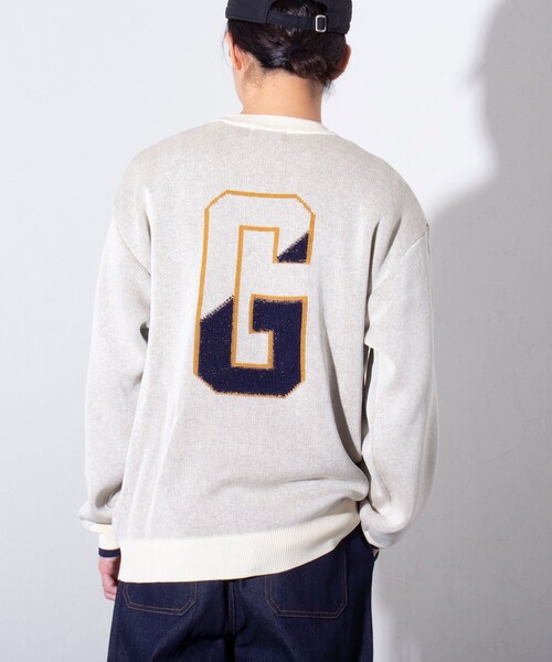 GLOSTER（グロスター）の「【GLOSTER/グロスター】GOODNESS ループジャガード カレッジニット（ニット/セーター・メンズ・キナリ/グレー/ネイビー・S/M/L）」の12枚目の写真
