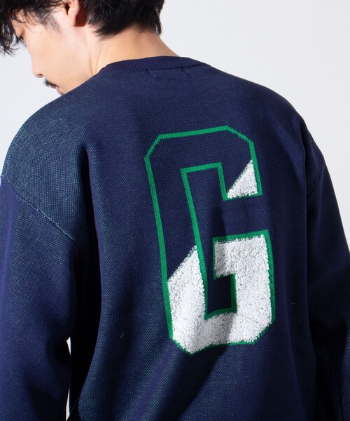 GLOSTER（グロスター）の「【GLOSTER/グロスター】GOODNESS ループジャガード カレッジニット（ニット/セーター・メンズ・キナリ/グレー/ネイビー・S/M/L）」の18枚目の写真