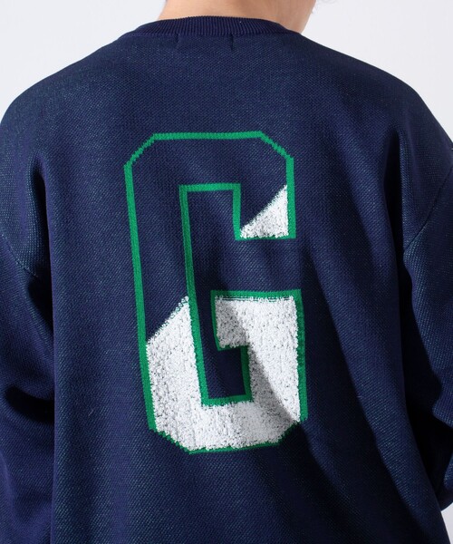 GLOSTER（グロスター）の「【GLOSTER/グロスター】GOODNESS ループジャガード カレッジニット（ニット/セーター・メンズ・キナリ/グレー/ネイビー・S/M/L）」の19枚目の写真