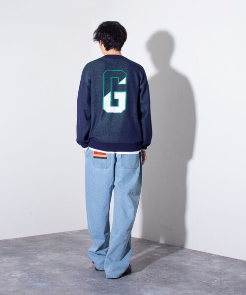 GLOSTER（グロスター）の「【GLOSTER/グロスター】GOODNESS ループジャガード カレッジニット（ニット/セーター・メンズ・キナリ/グレー/ネイビー・S/M/L）」の21枚目の写真