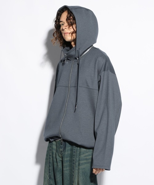 HARE（ハレ）の「ZIPハイネックポンチパーカー(HARE)（パーカー）」 - WEAR