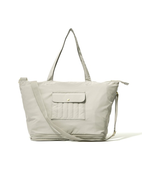 Francfranc（フランフラン）の「キルティング 2WAYキャリーオントート グレー（トートバッグ・レディース・グレー・FREE）」の10枚目の写真