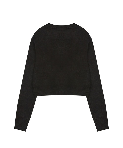 LUVISTRUE(ラヴイズトゥルー)の「OW HEART LOGO KNIT(ニット/セーター・レディース・ネイビー/ブラック/アイボリー・FREE)」の13枚目の写真