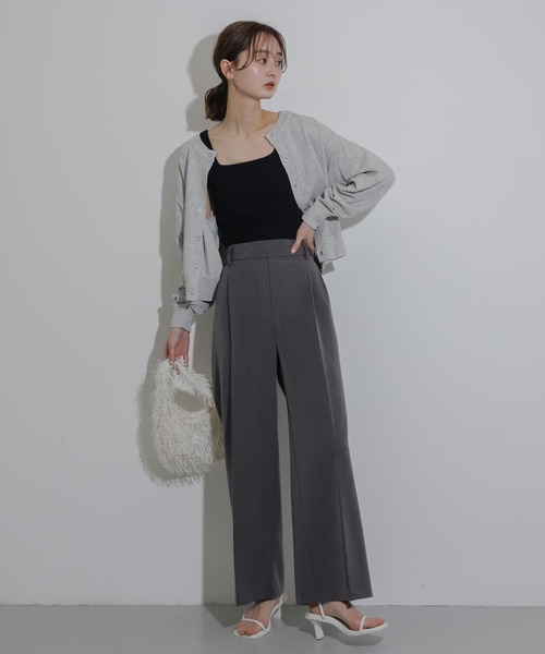 SENSE OF PLACE by URBAN RESEARCH（センスオブプレイスバイアーバンリサーチ）の「リングドットクルーネックカーディガン（カーディガン/ボレロ・レディース・オフホワイト/ブラック/ライトグレー・ONE）」の14枚目の写真