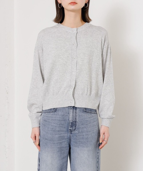 SENSE OF PLACE by URBAN RESEARCH（センスオブプレイスバイアーバンリサーチ）の「リングドットクルーネックカーディガン（カーディガン/ボレロ・レディース・オフホワイト/ブラック/ライトグレー・ONE）」の18枚目の写真