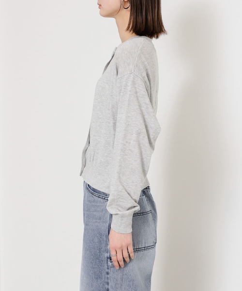 SENSE OF PLACE by URBAN RESEARCH（センスオブプレイスバイアーバンリサーチ）の「リングドットクルーネックカーディガン（カーディガン/ボレロ・レディース・オフホワイト/ブラック/ライトグレー・ONE）」の19枚目の写真