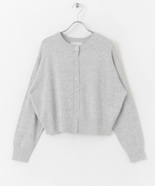 SENSE OF PLACE by URBAN RESEARCH（センスオブプレイスバイアーバンリサーチ）の「リングドットクルーネックカーディガン（カーディガン/ボレロ・レディース・オフホワイト/ブラック/ライトグレー・ONE）」の22枚目の写真