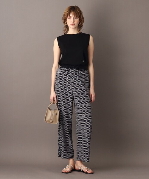 DRESSTERIOR(ドレステリア)の「アイスクリアコットンノースリーブ(Tシャツ/カットソー・レディース・ネイビー系2/ブラック/ブラウン系その他/ホワイト/モスグリーン・34/36/38)」の7枚目の写真