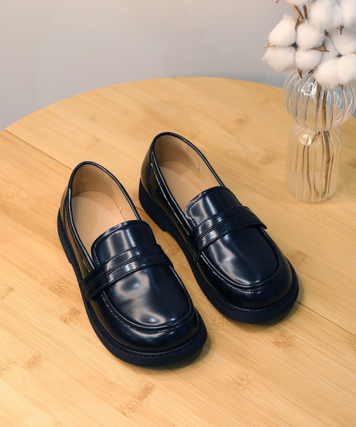 shoes365(シューズスリーシックスファイヴ)の「【shoes365】柔らかくて軽量 学院風 ローファー(ローファー・レディース・チョコ/ブラック・22.0cm/21.5cm/21.0cm/20.5cm/23.5cm/23.0cm/22.5cm)」の20枚目の写真