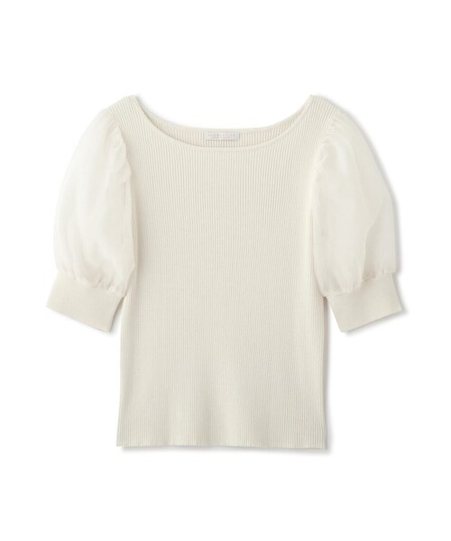 PROPORTION BODY DRESSING(プロポーションボディドレッシング)の「シアーパフニット / 1214170403(ニット/セーター・レディース・ブルー/ブラック/ホワイト系その他・SMALL/MEDIUM)」の10枚目の写真