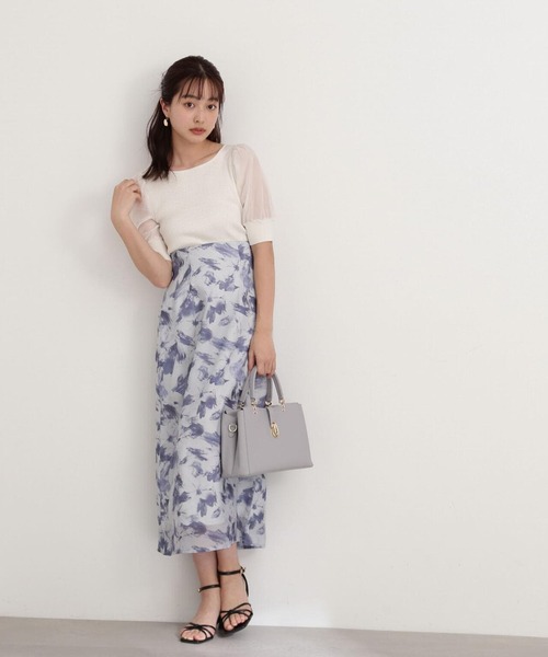 PROPORTION BODY DRESSING(プロポーションボディドレッシング)の「シアーパフニット / 1214170403(ニット/セーター・レディース・ブルー/ブラック/ホワイト系その他・SMALL/MEDIUM)」の14枚目の写真