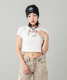 X-girl | FRONT SLIT S/S TOP(Tシャツ/カットソー)