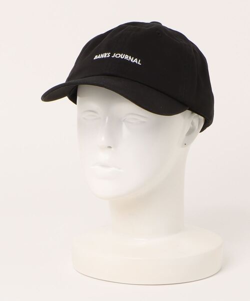 BANKS(バンクス)の「CAP/BANKS(バンクス)オリジナル刺繍ロゴ入りツイルフラットバイザーキャップ(キャップ・メンズ・ベージュ/ブラック/オリーブ・FREE)」の2枚目の写真