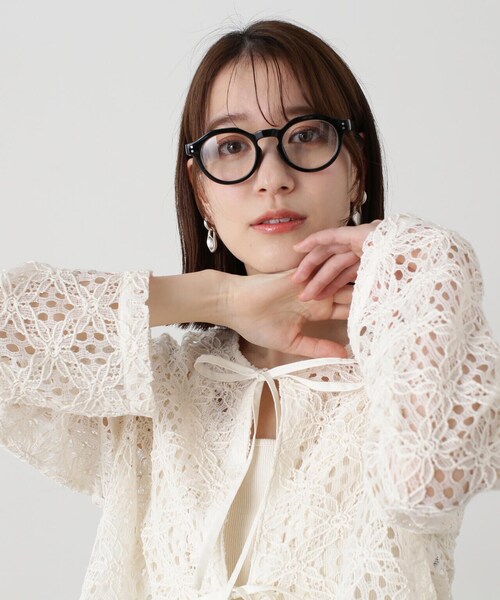 N.（N. Natural Beauty Basic）（エヌエヌナチュラルビューティーベーシック）の「◆ラウンドフレームサングラス（サングラス・レディース・ブラック/グレー・MEDIUM）」の21枚目の写真