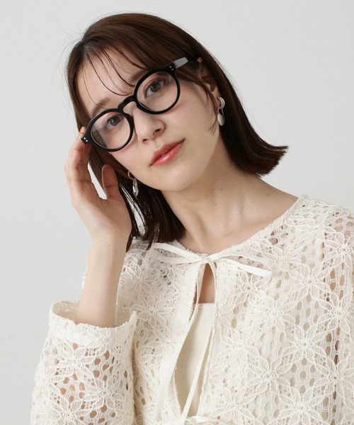 N.（N. Natural Beauty Basic）（エヌエヌナチュラルビューティーベーシック）の「◆ラウンドフレームサングラス（サングラス・レディース・ブラック/グレー・MEDIUM）」の4枚目の写真