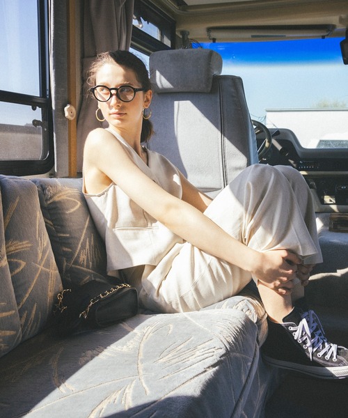 N.（N. Natural Beauty Basic）（エヌエヌナチュラルビューティーベーシック）の「◆ラウンドフレームサングラス（サングラス・レディース・ブラック/グレー・MEDIUM）」の22枚目の写真