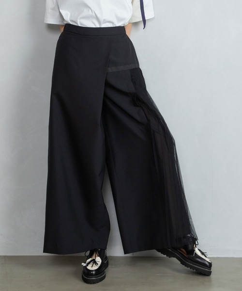 MARECHAL TERRE（マルシャルテル）の「プリーツパンツ（その他パンツ・レディース・ブラック/チャコールグレー/ブルー系その他/ベージュ・MEDIUM）」の2枚目の写真