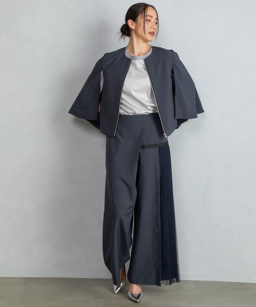 MARECHAL TERRE（マルシャルテル）の「プリーツパンツ（その他パンツ・レディース・ブラック/チャコールグレー/ブルー系その他/ベージュ・MEDIUM）」の5枚目の写真